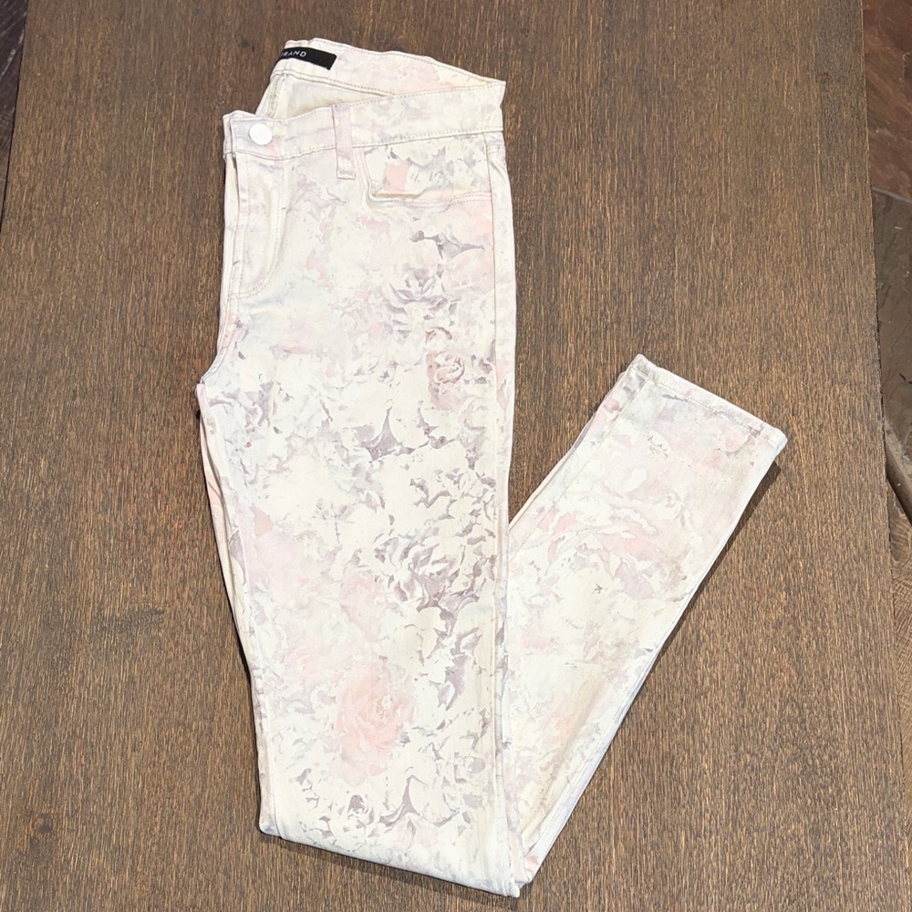J Brand Women's Super Skinny “Ghost Rose” Jeans - Size 28